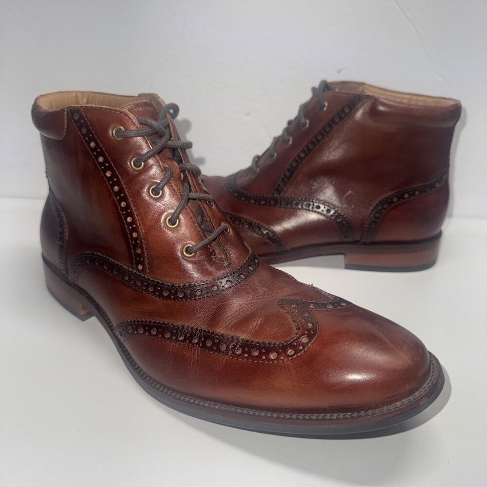 Cole Haan William Wingtip Men's Chukka Boots size 10 Brown Leather C20286